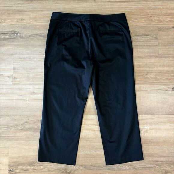 Lafayette 148 Women's 14 Mid-Rise Cropped Straight Leg Pants Black Contemporary - Picture 7 of 8